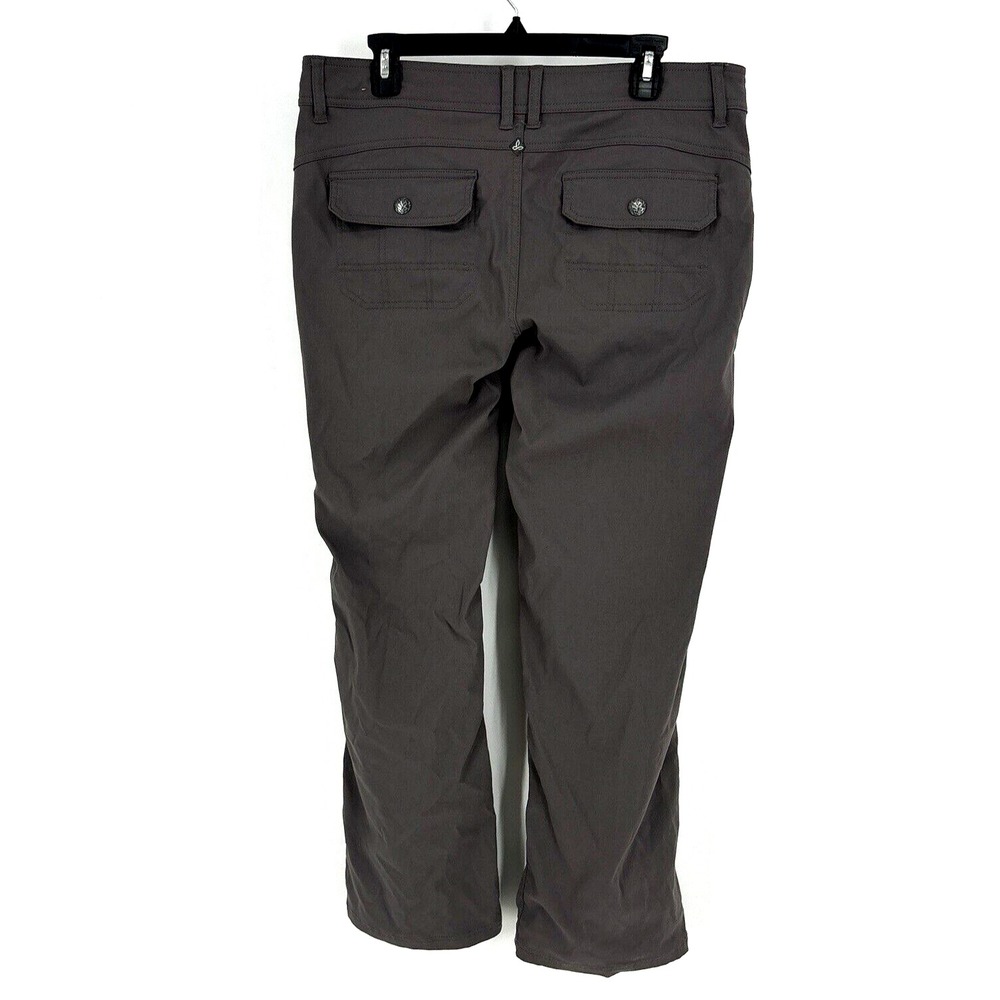 Prana Halle Convertible Pants 12 Gray Hiking Stretchy Pockets Capris Outdoors - Picture 12 of 15